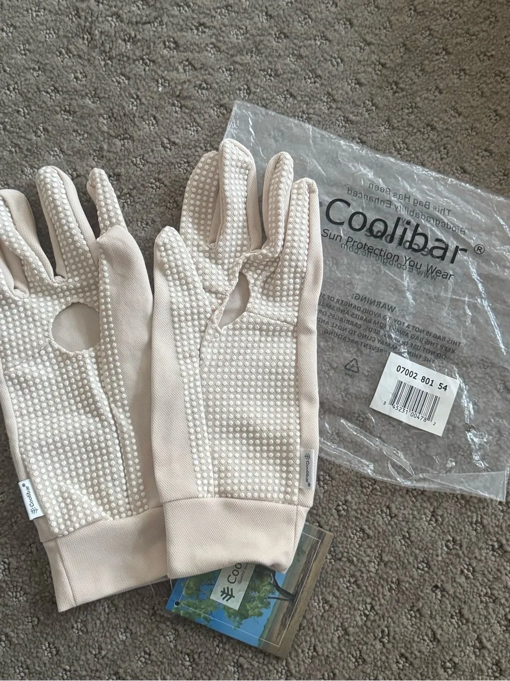 Coolibar Women's Sun Gloves in Beige